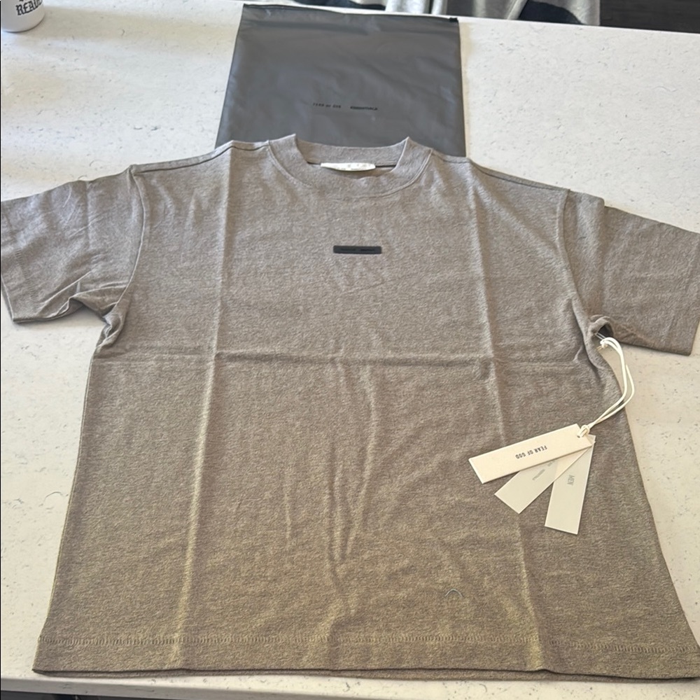 Fear of God Taupe Short Sleeve Tee